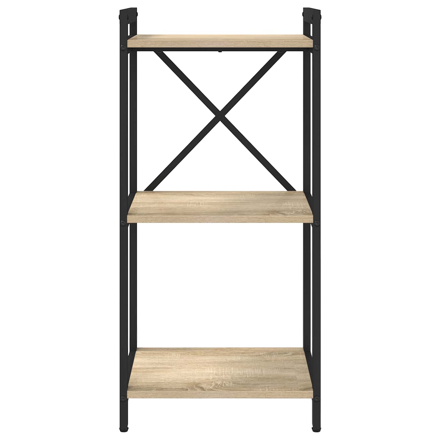 Bogreol 40 x 30 x 85 cm Konstrueret træ Sonoma eg