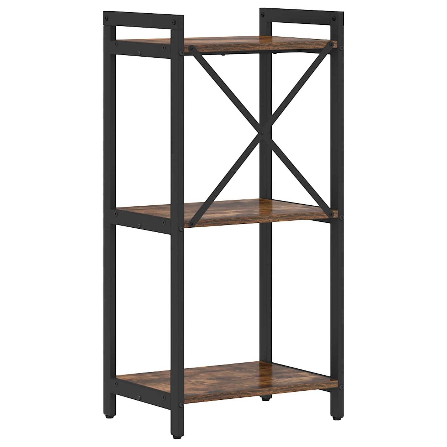 Bogreol 40 x 30 x 85 cm Konstrueret træ Røget eg