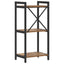 Bogreol 40 x 30 x 85 cm Konstrueret træ Gammelt træ