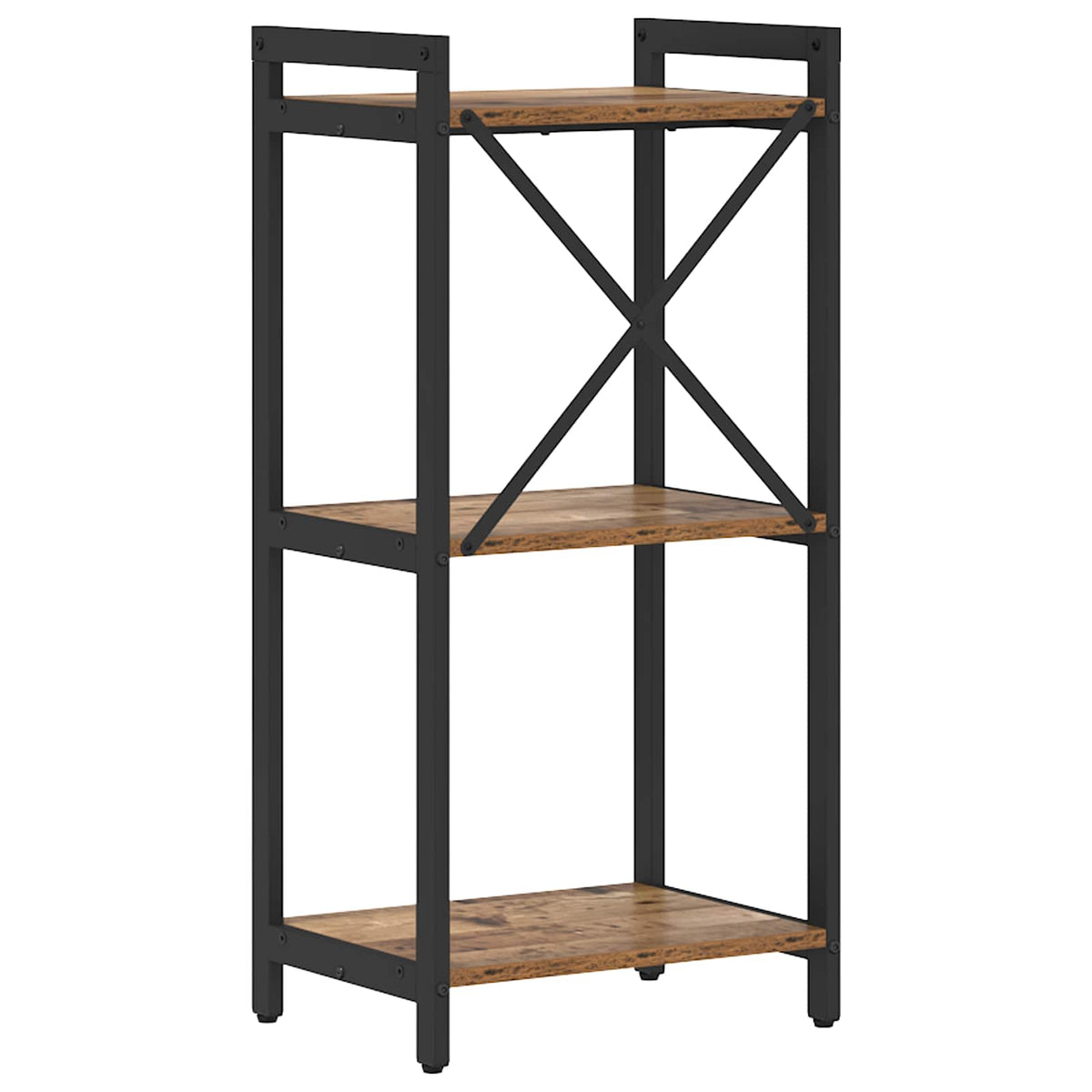 Bogreol 40 x 30 x 85 cm Konstrueret træ Gammelt træ
