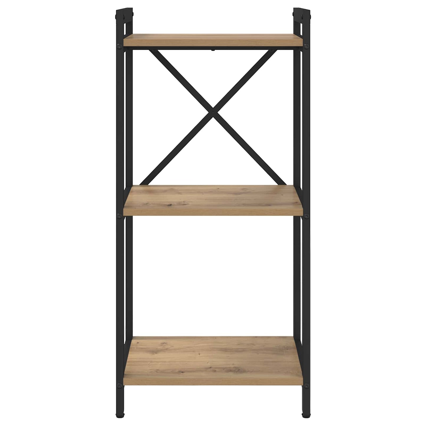 Bogreol 40 x 30 x 85 cm Konstrueret træ Artisan Egetræ