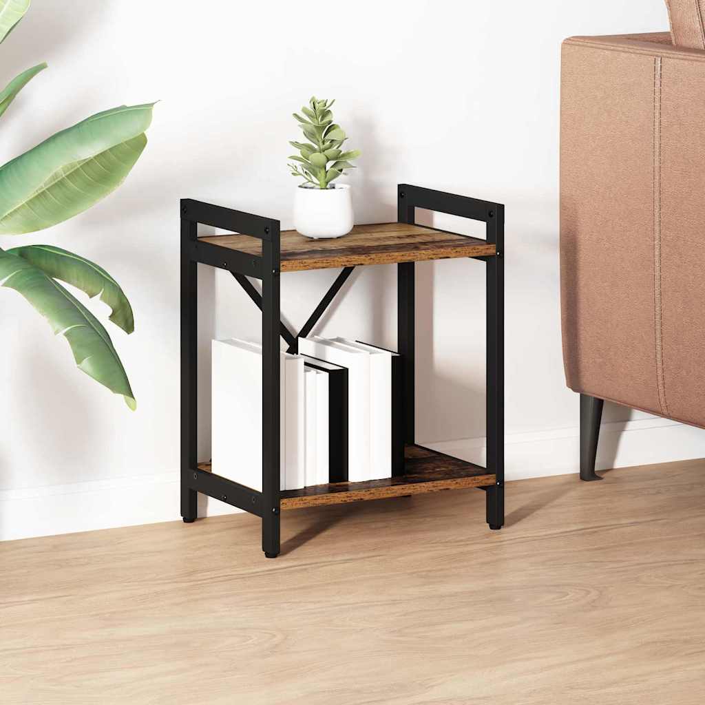 Bogreol 40 x 30 x 50 cm Konstrueret træ Gammelt træ