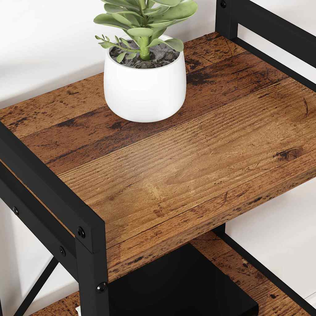 Bogreol 40 x 30 x 50 cm Konstrueret træ Gammelt træ