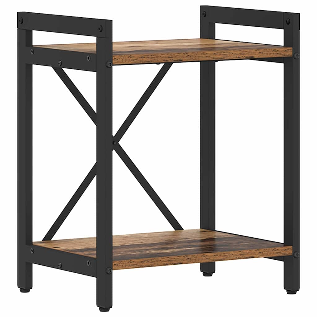 Bogreol 40 x 30 x 50 cm Konstrueret træ Gammelt træ