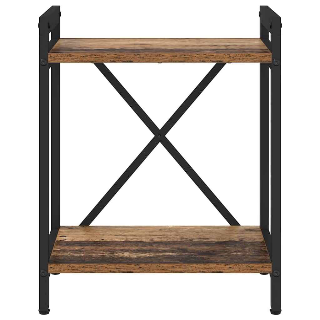 Bogreol 40 x 30 x 50 cm Konstrueret træ Gammelt træ