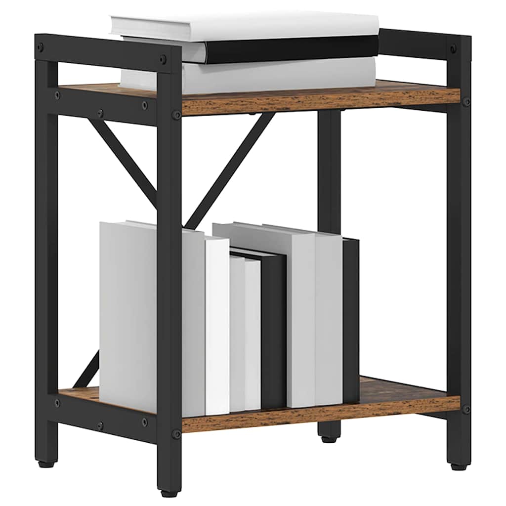 Bogreol 40 x 30 x 50 cm Konstrueret træ Gammelt træ