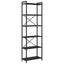 Bogreol 60 x 30 x 189,5 cm Konstrueret træ Sort eg