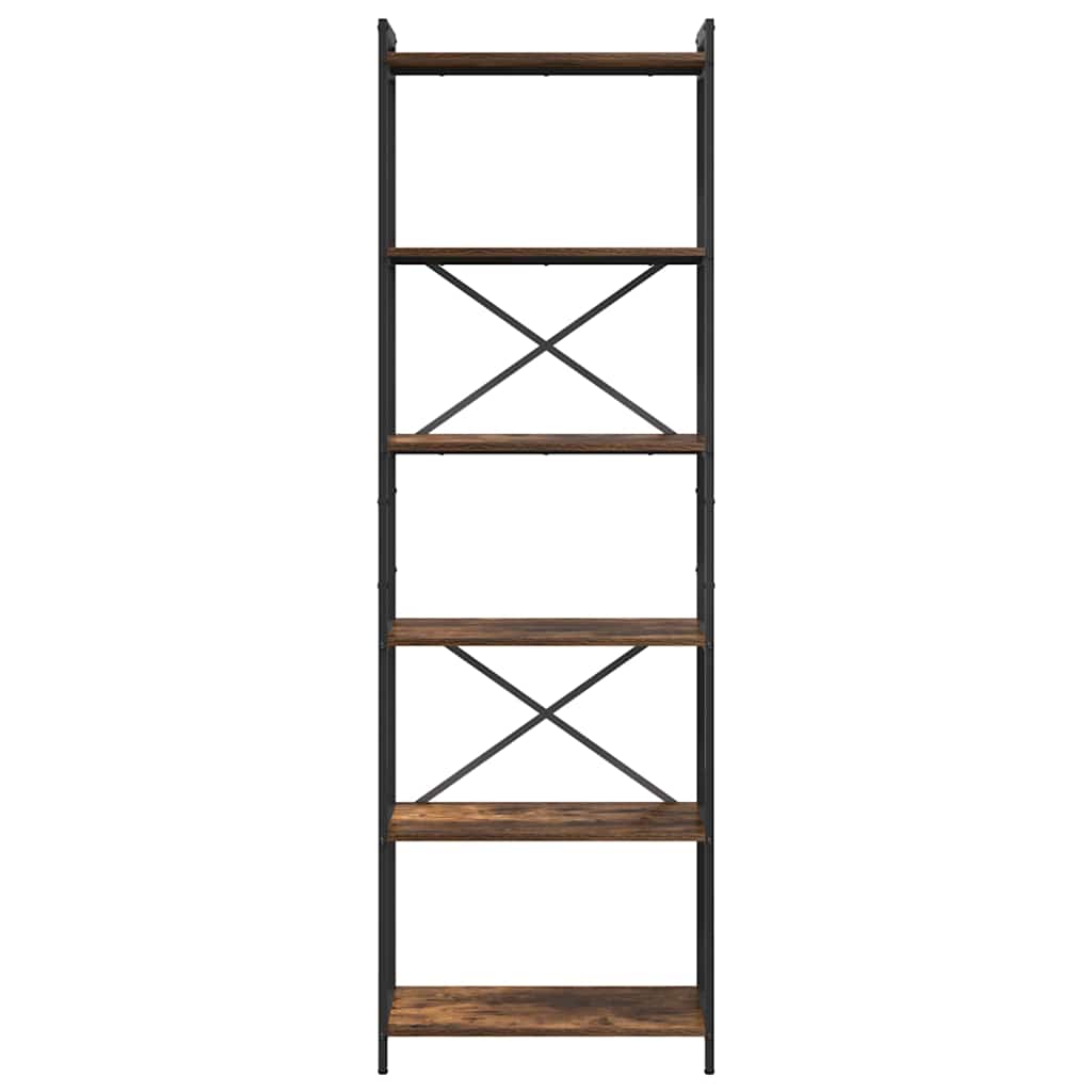 Bogreol 60 x 30 x 189,5 cm Konstrueret træ Røget eg