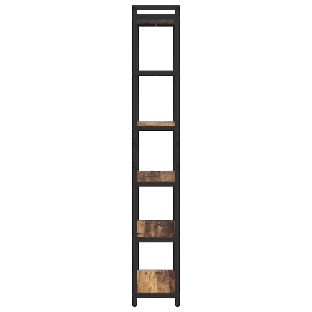 Bogreol 60 x 30 x 189,5 cm Konstrueret træ Gammelt træ