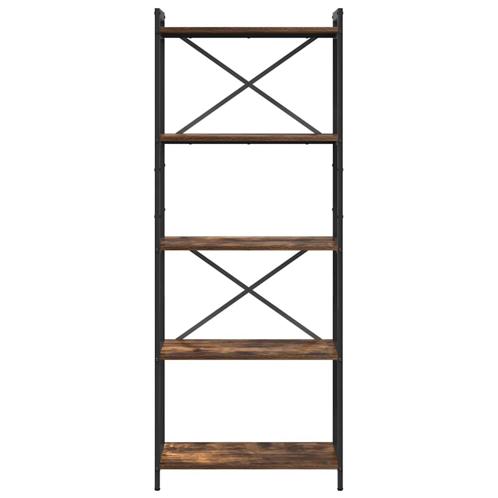 Bogreol 60 x 30 x 155 cm Konstrueret træ Røget eg