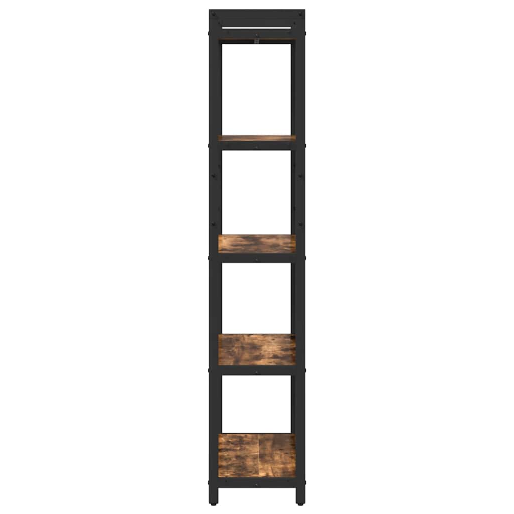 Bogreol 60 x 30 x 155 cm Konstrueret træ Røget eg