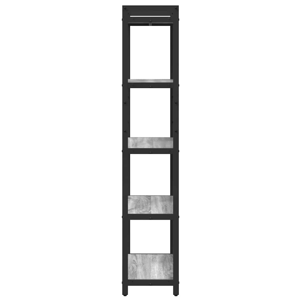 Bogreol 60 x 30 x 155 cm Konstrueret træ Grå sonoma-eg