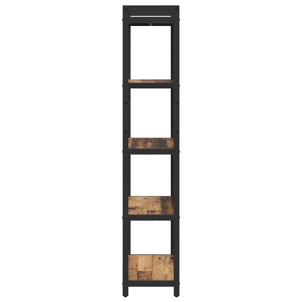 Bogreol 60 x 30 x 155 cm Konstrueret træ Gammelt træ