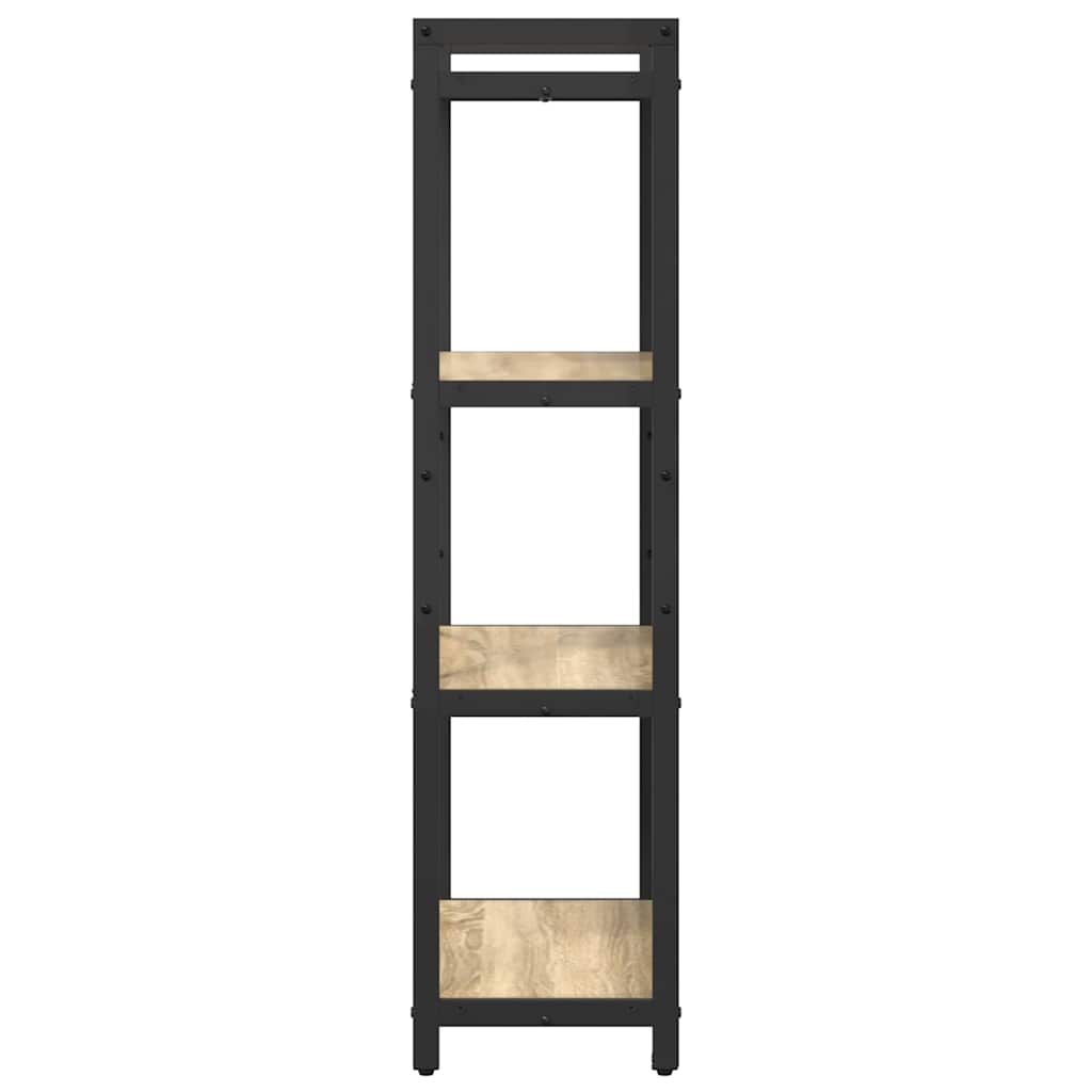 Bogreol 60 x 30 x 120 cm Konstrueret træ Sonoma eg