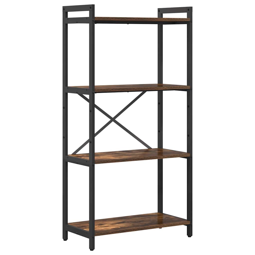Bogreol 60 x 30 x 120 cm Konstrueret træ Røget eg