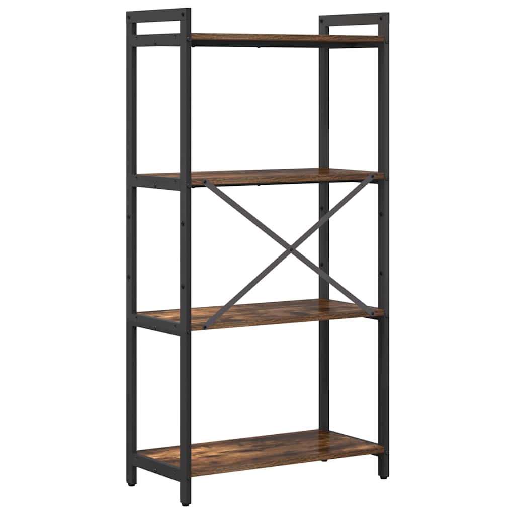 Bogreol 60 x 30 x 120 cm Konstrueret træ Røget eg