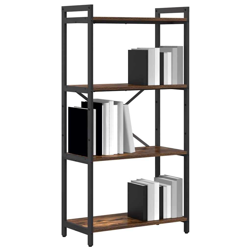 Bogreol 60 x 30 x 120 cm Konstrueret træ Røget eg