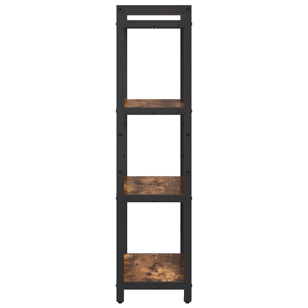 Bogreol 60 x 30 x 120 cm Konstrueret træ Røget eg