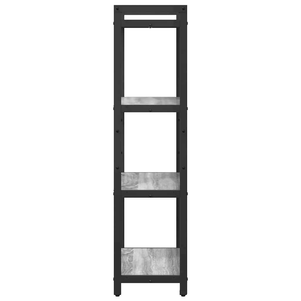 Bogreol 60 x 30 x 120 cm Konstrueret træ Grå sonoma-eg
