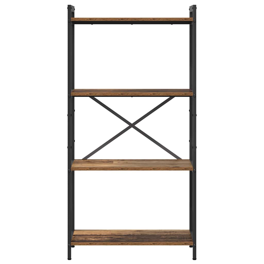 Bogreol 60 x 30 x 120 cm Konstrueret træ Gammelt træ