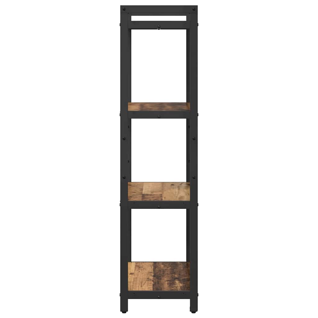 Bogreol 60 x 30 x 120 cm Konstrueret træ Gammelt træ