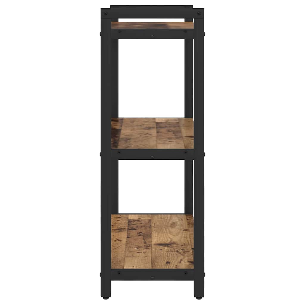Bogreol 60 x 30 x 85 cm Konstrueret træ Gammelt træ