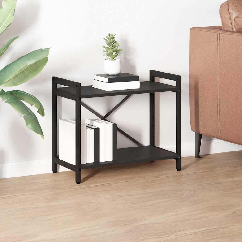 Bogreol 60 x 30 x 50 cm Konstrueret træ Sort eg