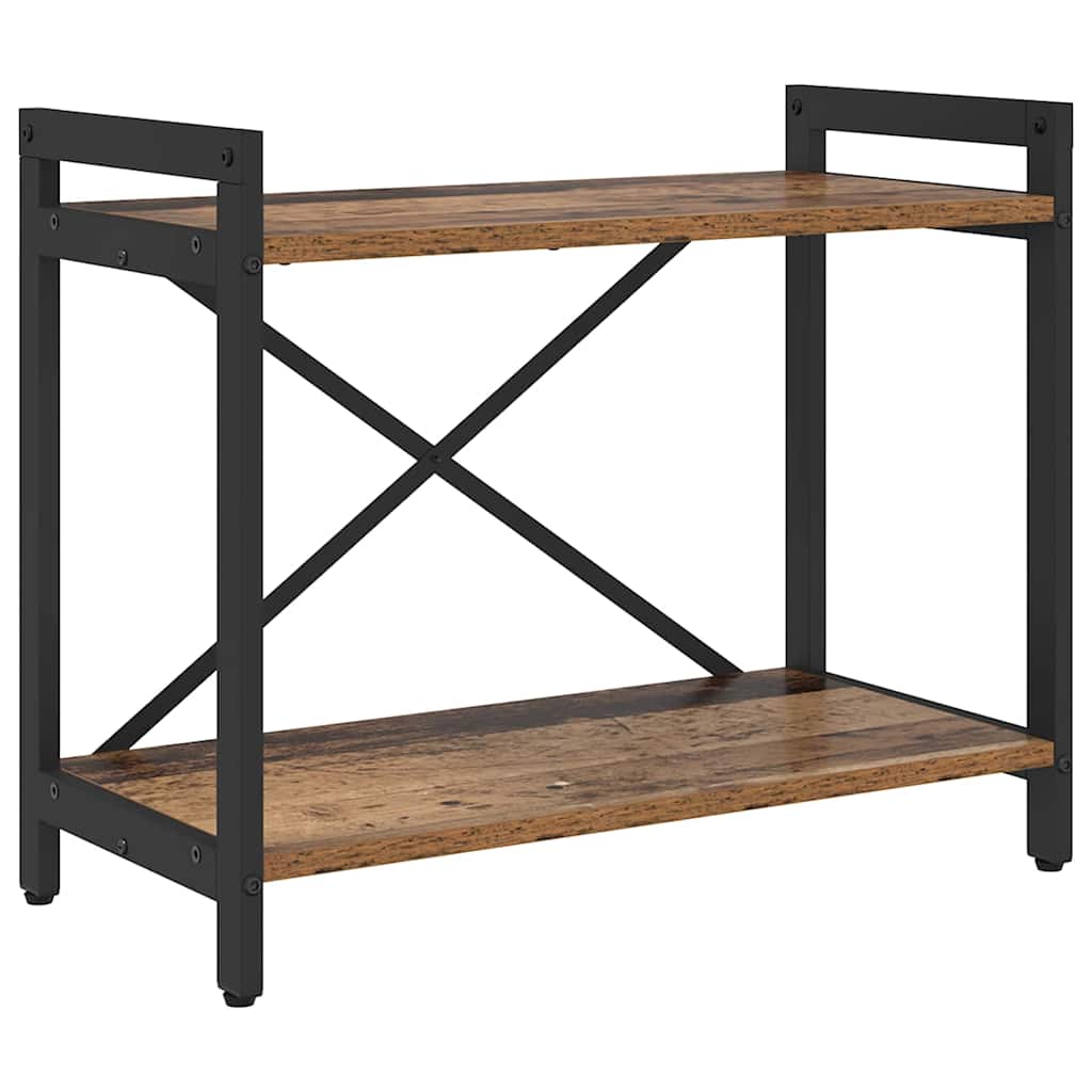 Bogreol 60 x 30 x 50 cm Konstrueret træ Gammelt træ