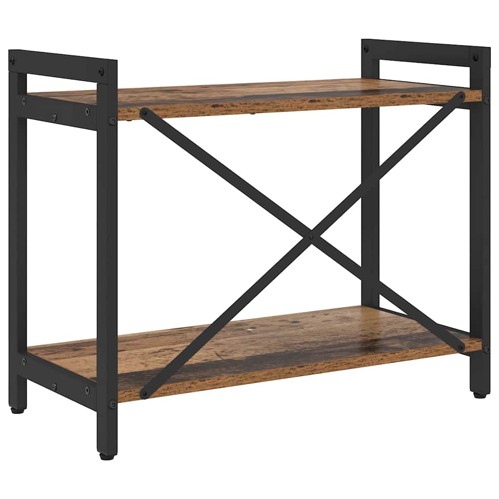 Bogreol 60 x 30 x 50 cm Konstrueret træ Gammelt træ