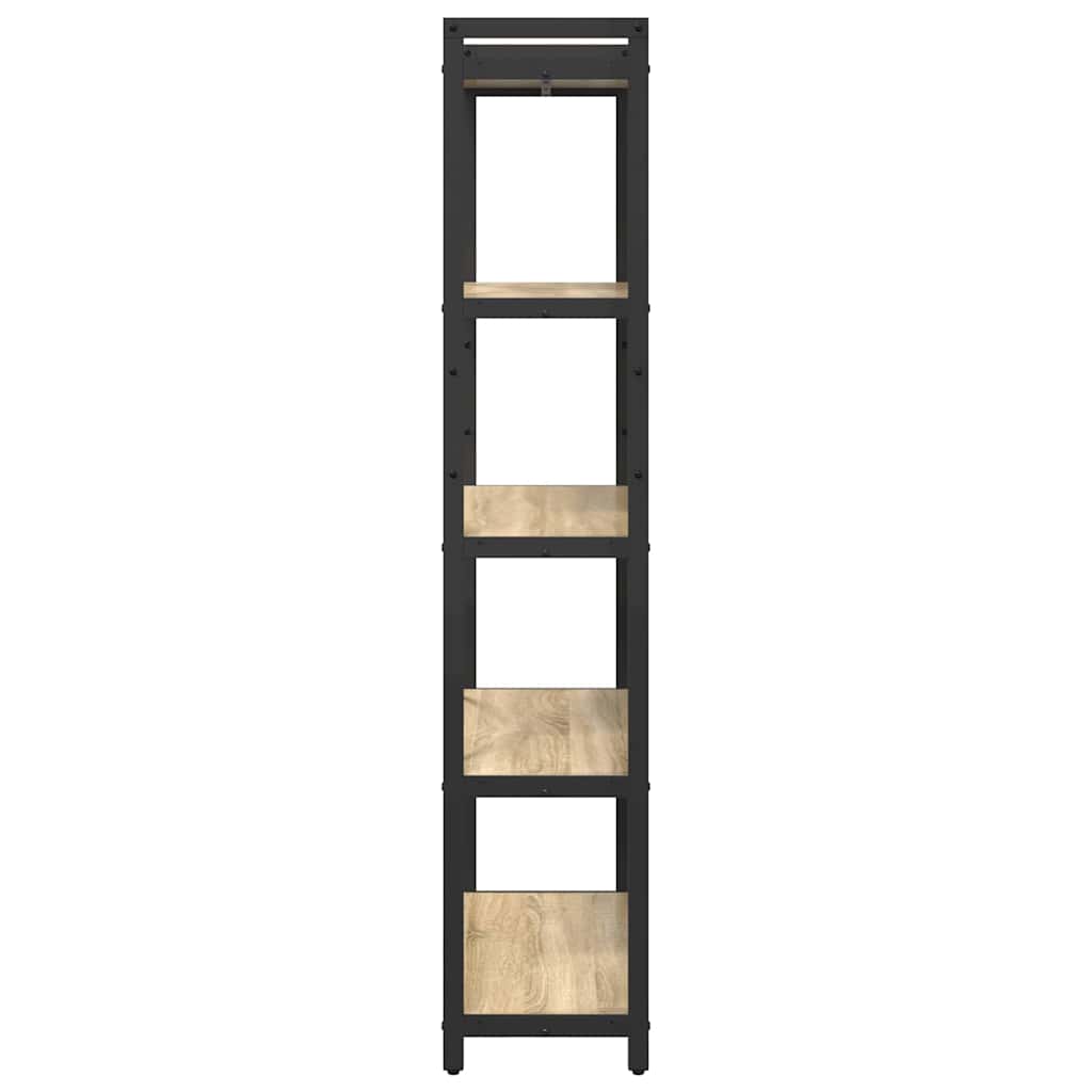 Bogreol 80 x 30 x 155 cm Konstrueret træ Sonoma eg