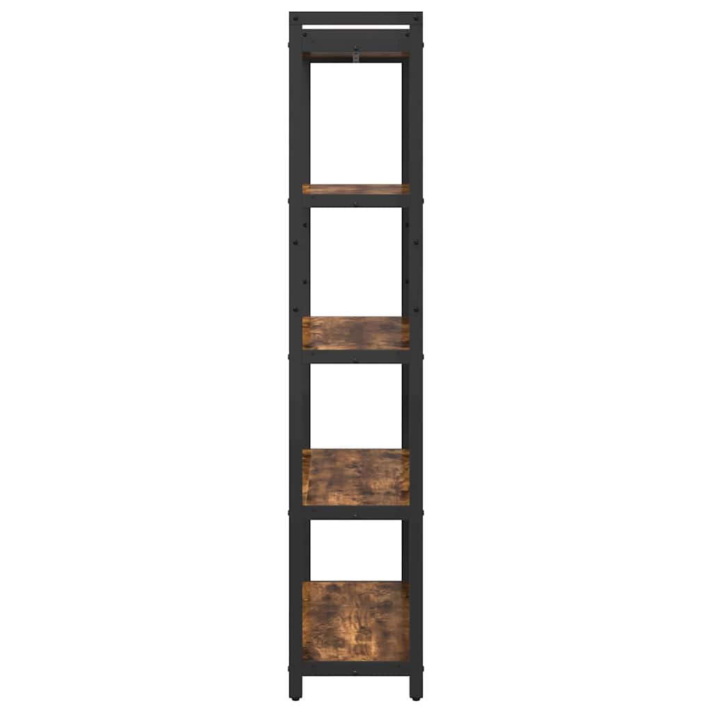 Bogreol 80 x 30 x 155 cm Konstrueret træ Røget eg