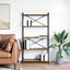 Bogreol 80 x 30 x 155 cm Konstrueret træ Gammelt træ