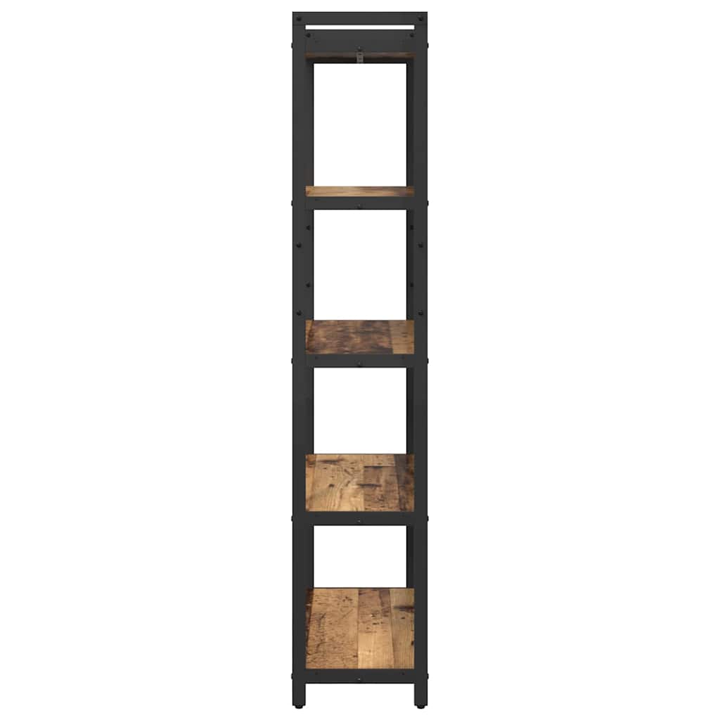 Bogreol 80 x 30 x 155 cm Konstrueret træ Gammelt træ