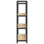 Bogreol 80 x 30 x 120 cm Konstrueret træ Sonoma eg