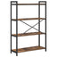 Bogreol 80 x 30 x 120 cm Konstrueret træ Røget eg