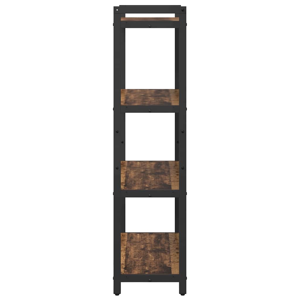 Bogreol 80 x 30 x 120 cm Konstrueret træ Gammelt træ