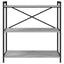 Bogreol 80 x 30 x 85 cm Konstrueret træ Grå sonoma-eg