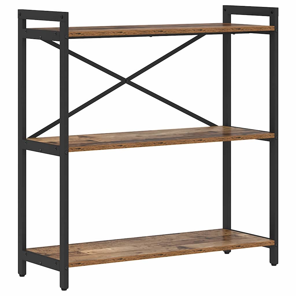 Bogreol 80 x 30 x 85 cm Konstrueret træ Gammelt træ