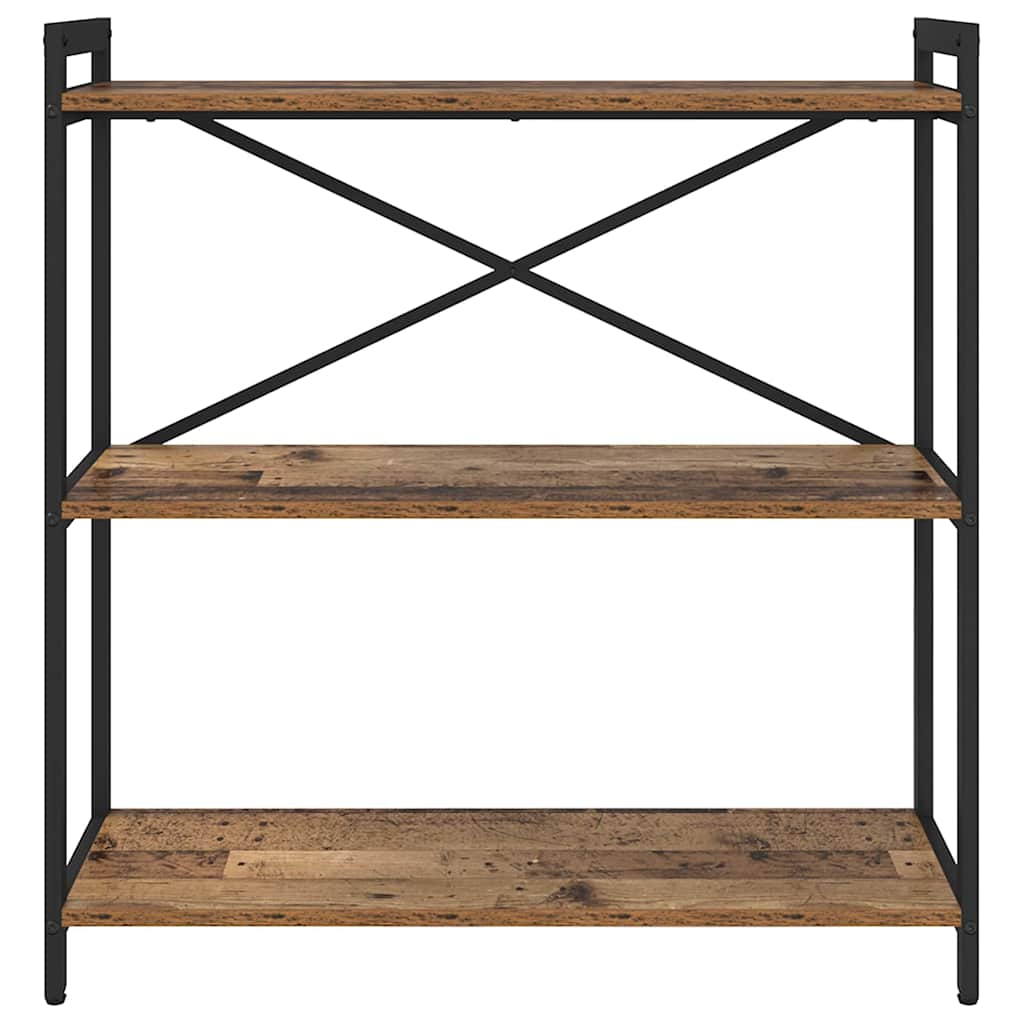 Bogreol 80 x 30 x 85 cm Konstrueret træ Gammelt træ