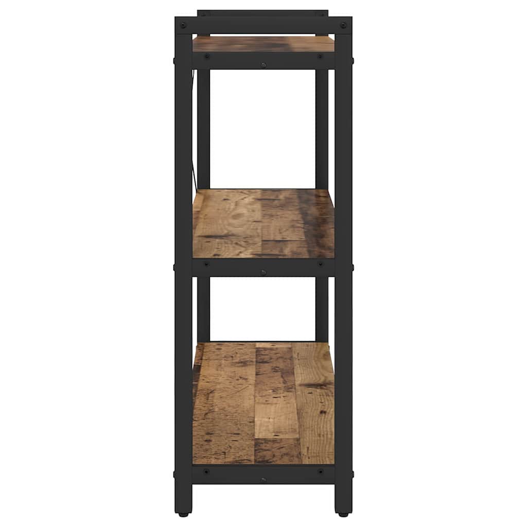 Bogreol 80 x 30 x 85 cm Konstrueret træ Gammelt træ