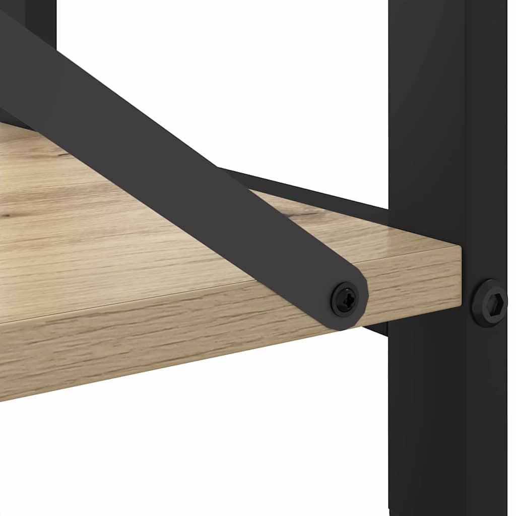 Bogreol 80 x 30 x 50 cm Konstrueret træ Sonoma eg
