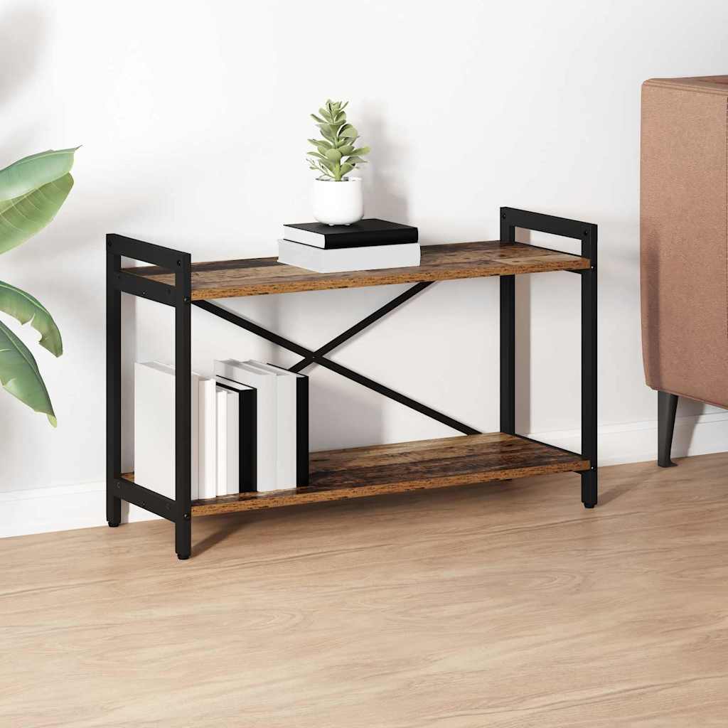 Bogreol 80 x 30 x 50 cm Konstrueret træ Gammelt træ