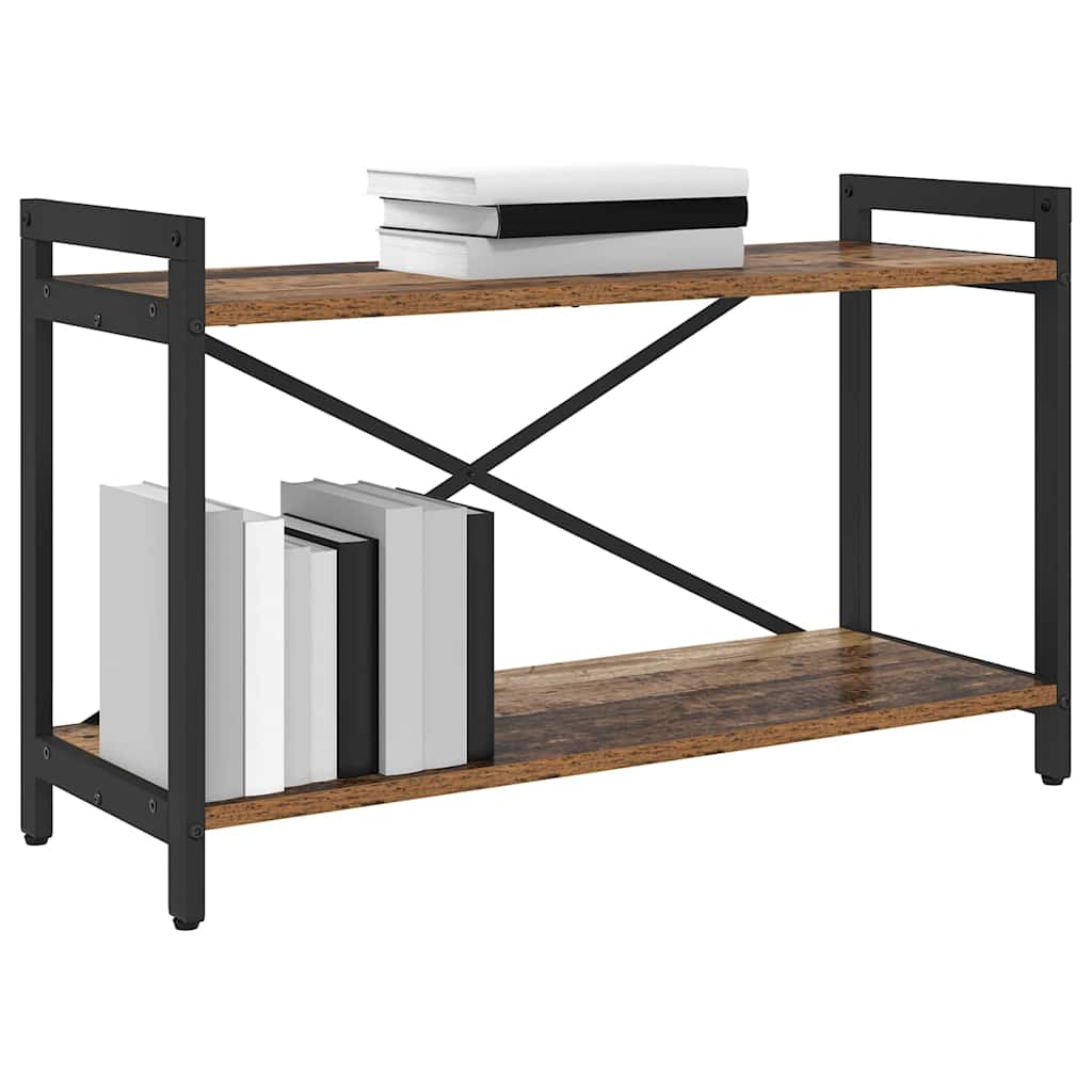 Bogreol 80 x 30 x 50 cm Konstrueret træ Gammelt træ