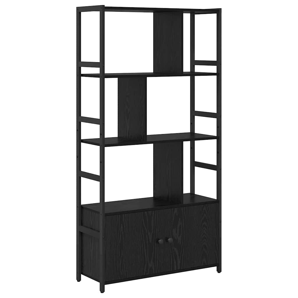Bogreol 80 x 30 x 155,5 cm Konstrueret træ Sort eg