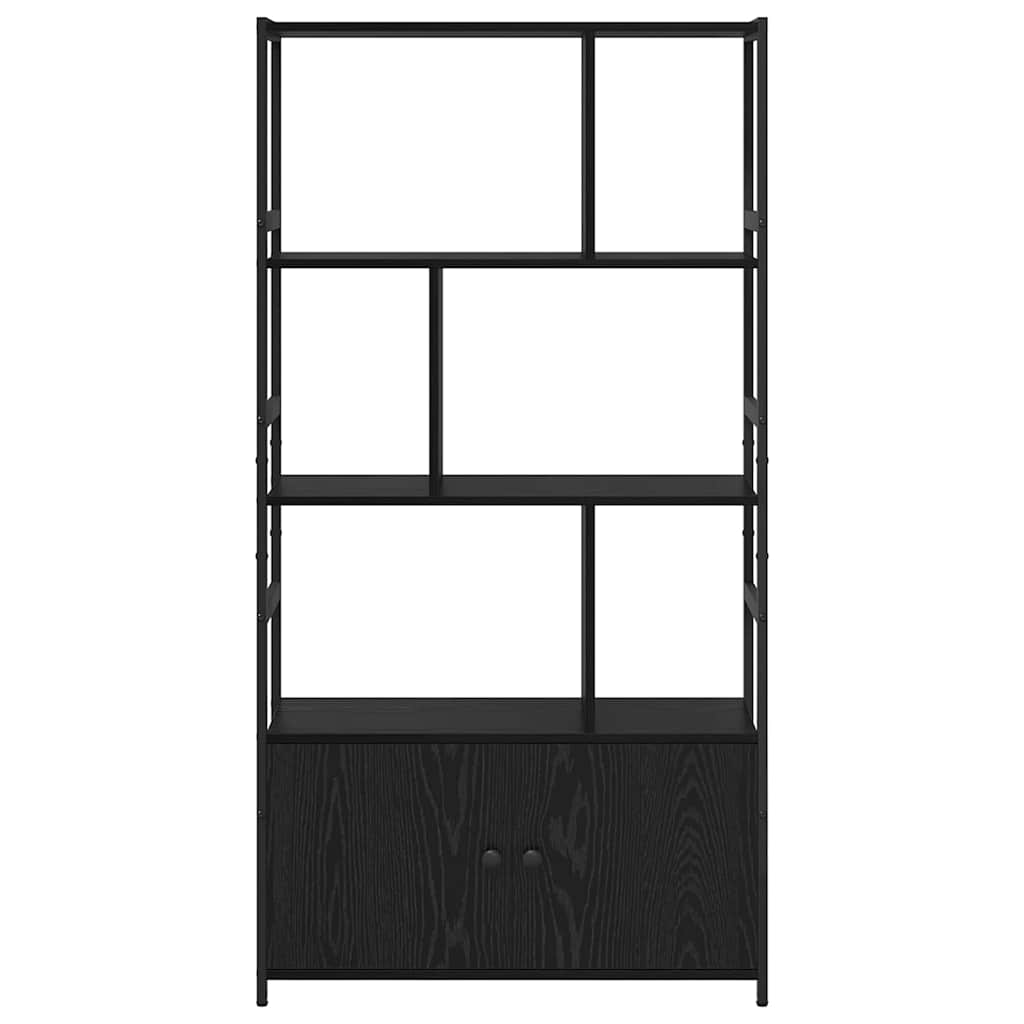 Bogreol 80 x 30 x 155,5 cm Konstrueret træ Sort eg
