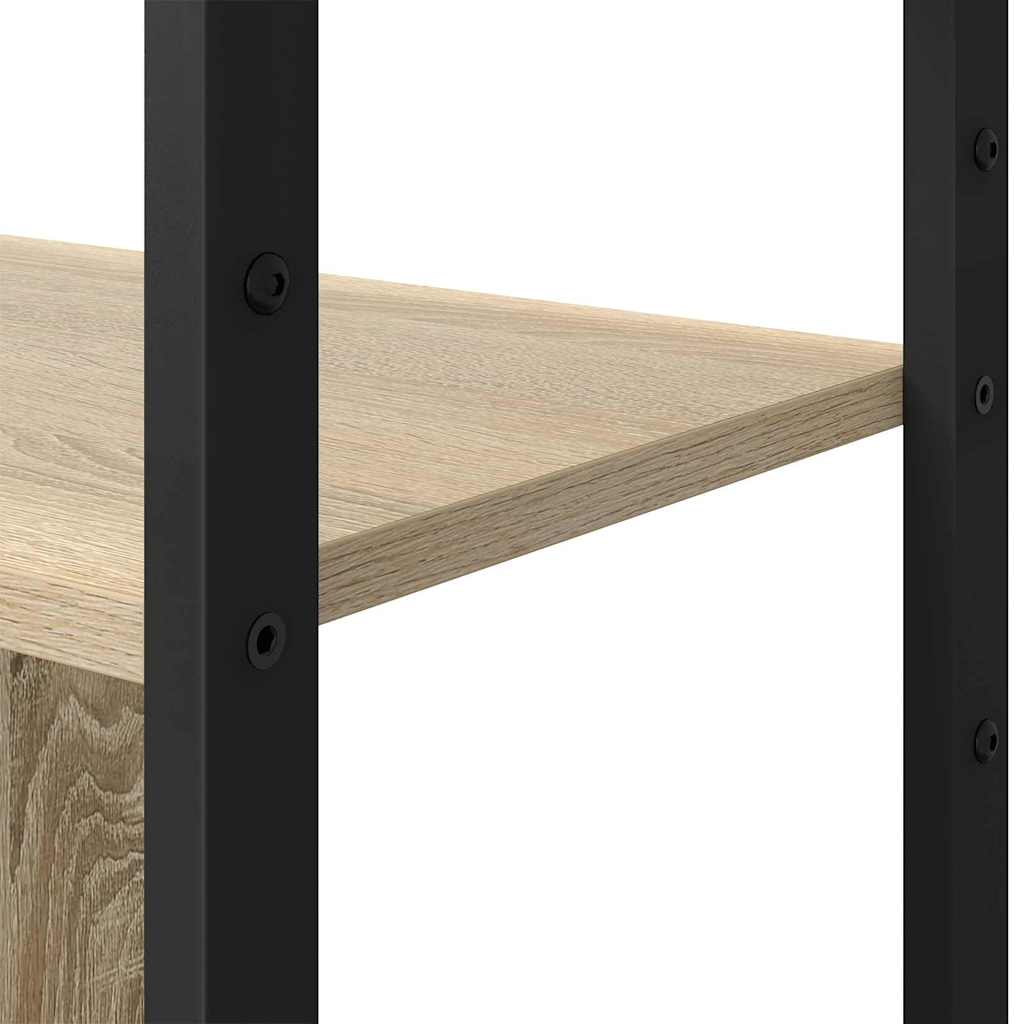 Bogreol 80 x 30 x 155,5 cm Konstrueret træ Sonoma eg