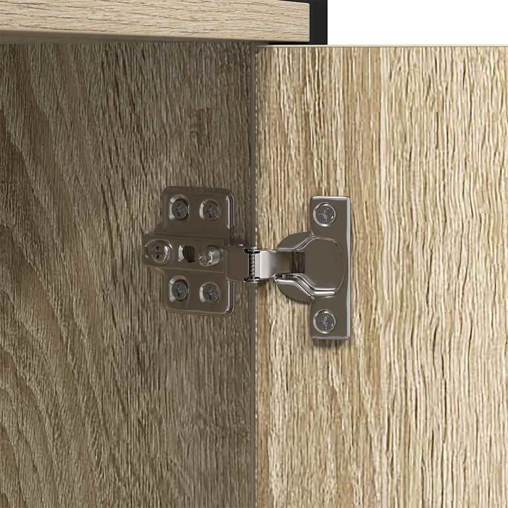 Bogreol 80 x 30 x 155,5 cm Konstrueret træ Sonoma eg
