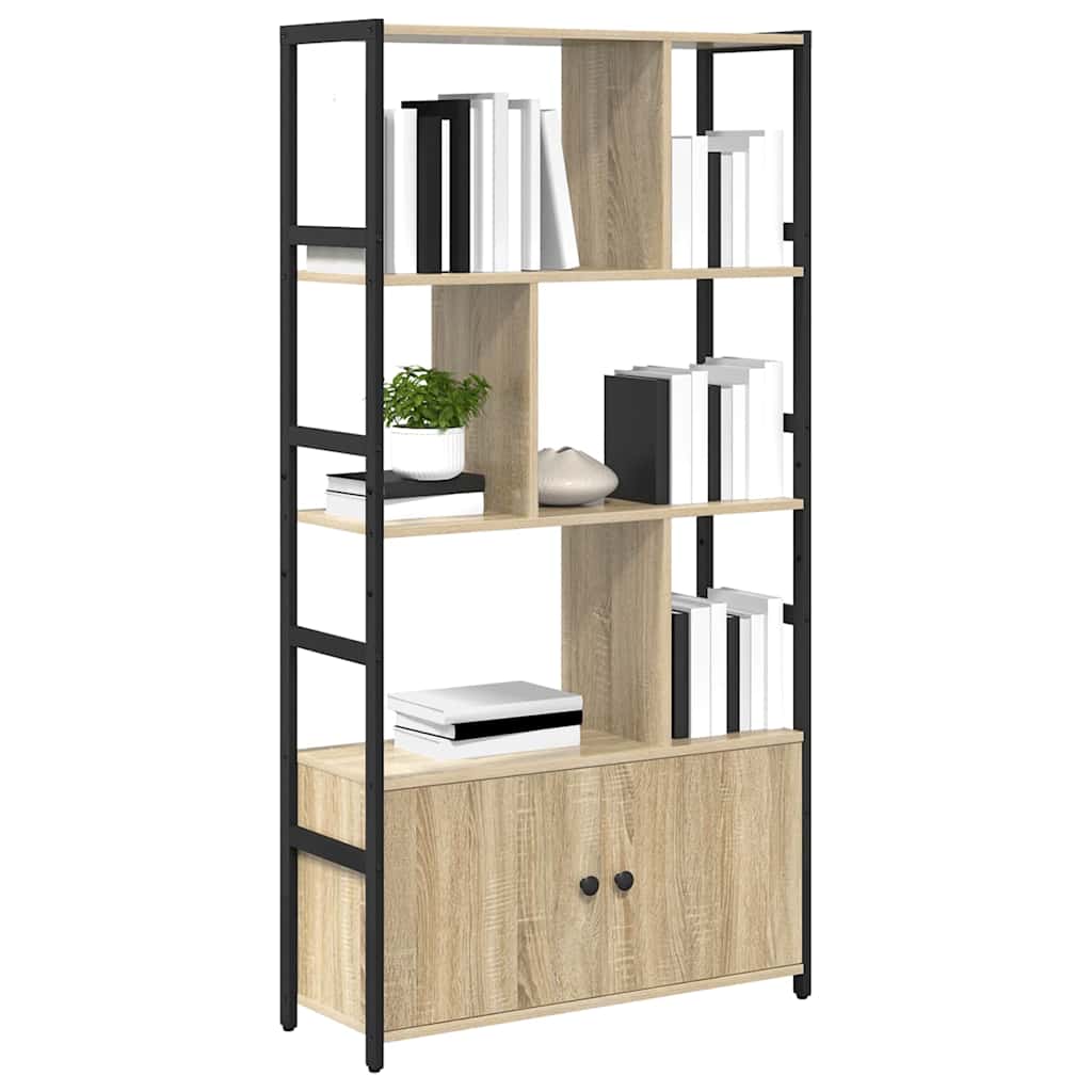 Bogreol 80 x 30 x 155,5 cm Konstrueret træ Sonoma eg