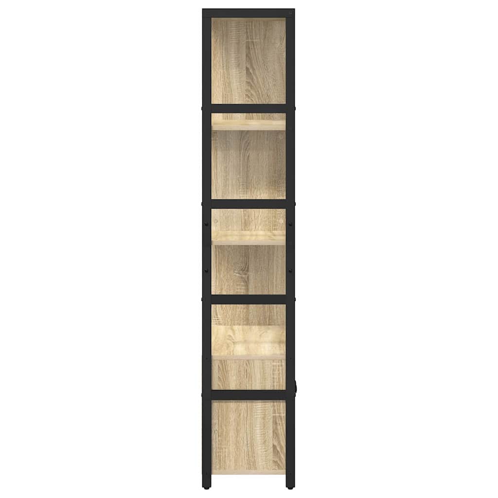 Bogreol 80 x 30 x 155,5 cm Konstrueret træ Sonoma eg