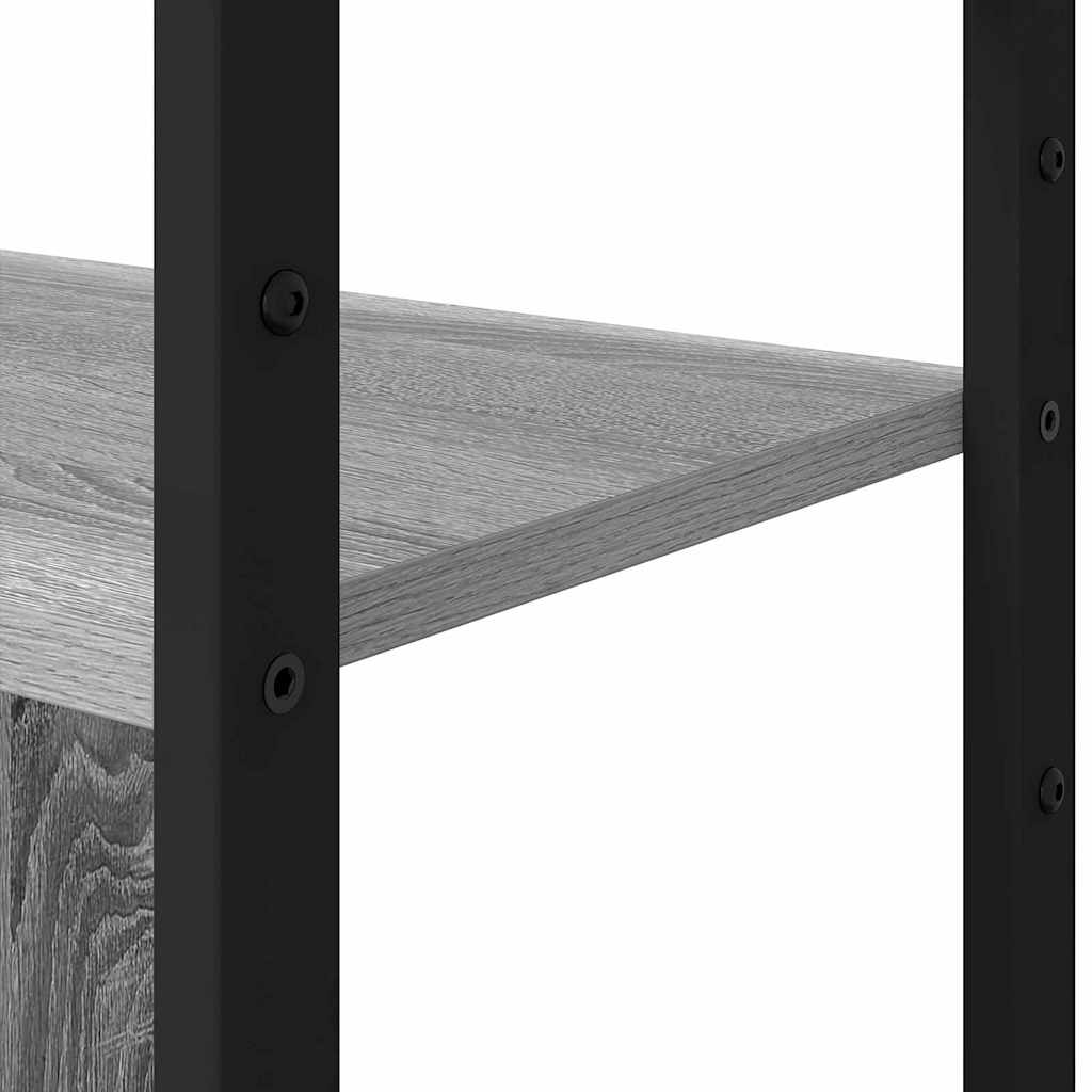 Bogreol 80 x 30 x 155,5 cm Konstrueret træ Grå sonoma-eg
